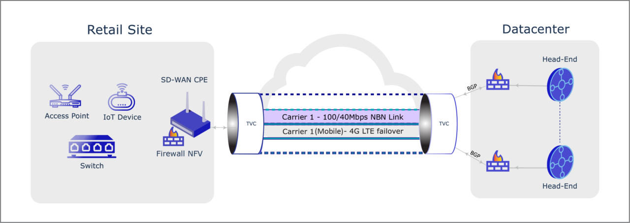 ActivePort NFV and SD Internet diagram